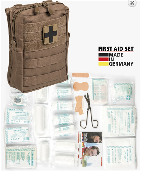 DARK COYOTE LARGE 43-PIECE FIRST AID SET
