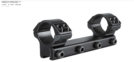 Hawke Match Mount 1 Piece 1" Medium