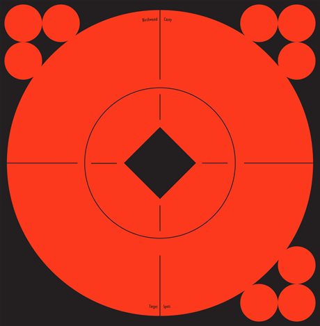 Birchwood Casey Target Spots Orange 6" (10 Targets - 120 Pasters)