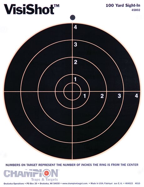 Champion VisiShot® 100 Yard Sight-In Targets (10-pack)