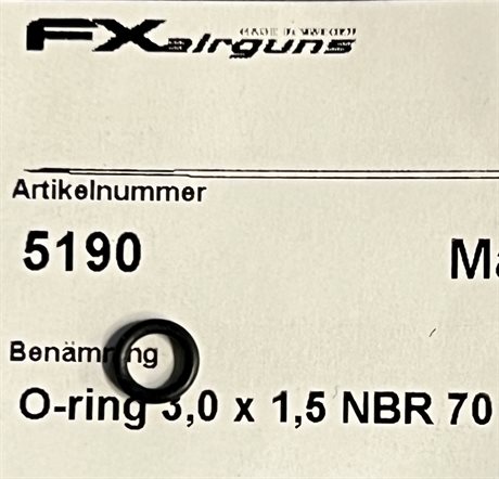 FX o-ring 3x1,5 NBR 70