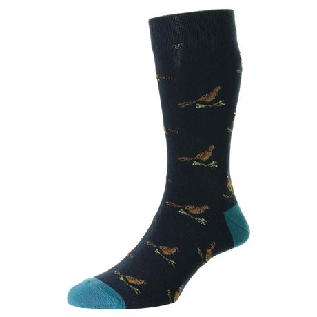 Bisley Pheasant Socks Navy