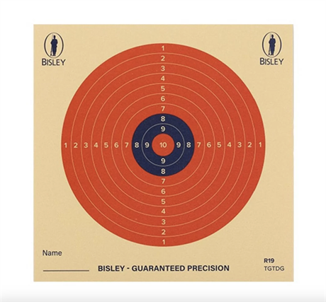 Bisley 14cm 10-ring Röd (50-pack)