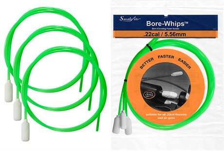 .22cal/5.56mm Pull-Thru Gun Cleaning Bore-whips™ by Swab-its