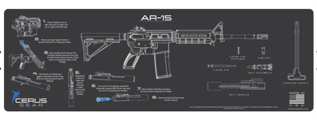 AR-15 INSTRUCTIONAL MAGNUM GUN MAT