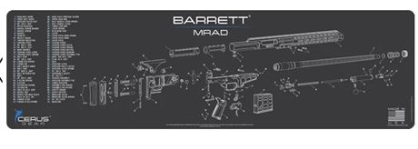 BARRETT MRAD SCHEMATIC MAGNUM GUN MAT
