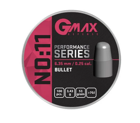 Gmax Performance No:11 6.35 mm BLT 53 grain (.249)