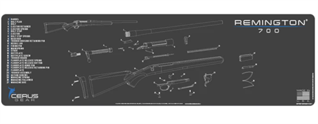 REMINGTON® 700 SCHEMATIC GUN MAT