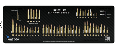 TOP RIFLE CARTRIDGES GUN MAT