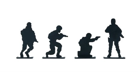 ASG Metal Soldiers Silhouette Target Set (4-pack)