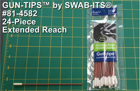 6" Extended Reach Cleaning Swabs Gun-tips