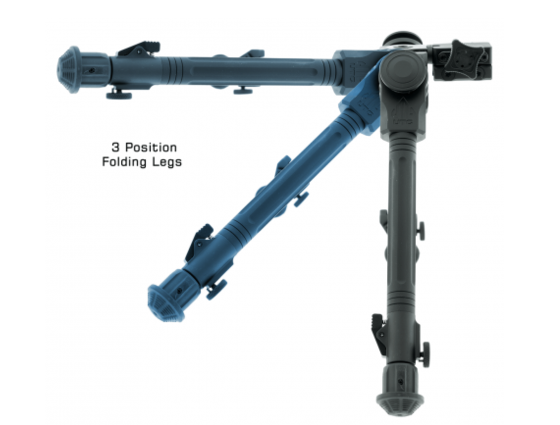 UTG OVER BORE BIPOD, 7"11" CENTER HEIGHT, PICATINNY