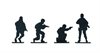 ASG Metal Soldiers Silhouette Target Set (4-pack)